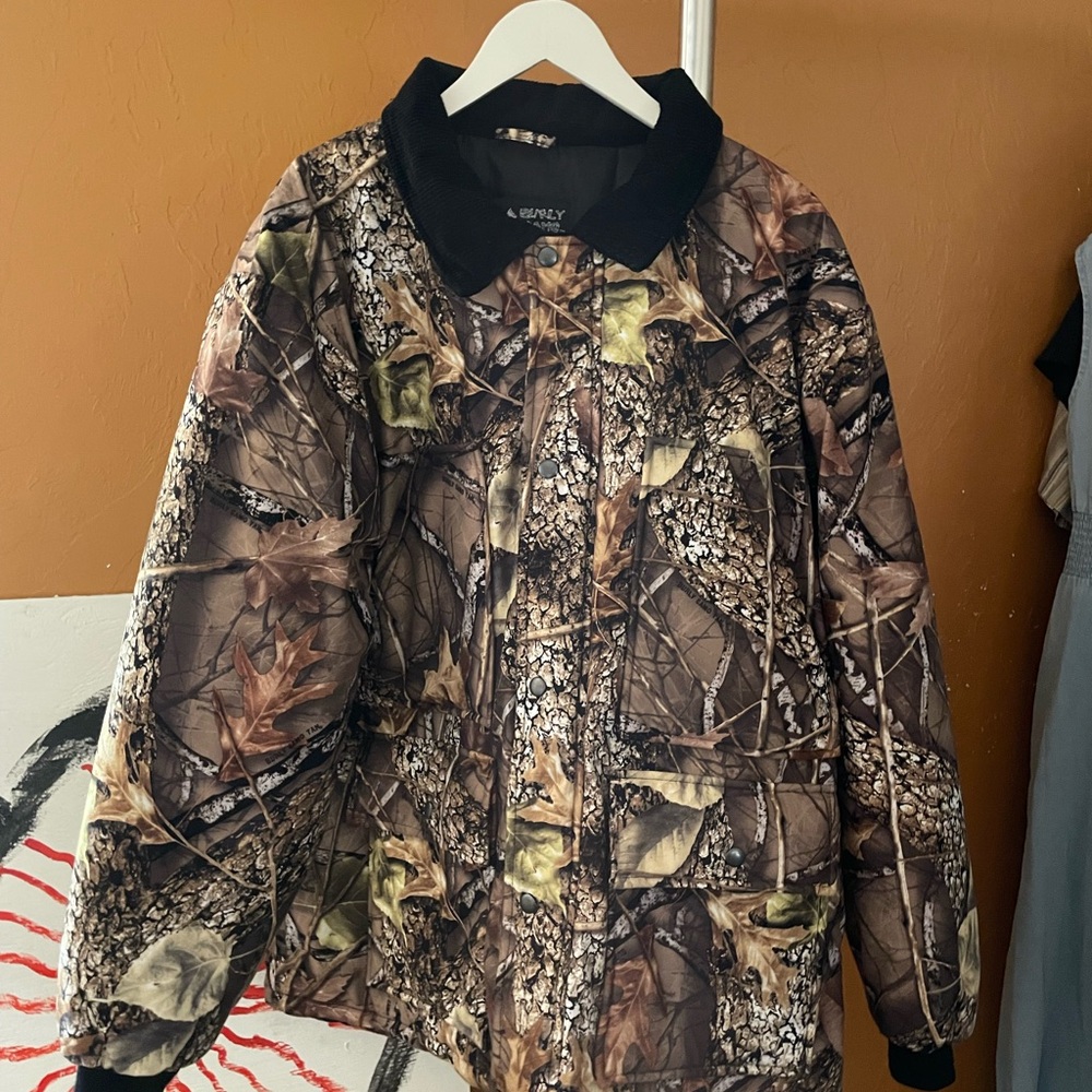 WFS Camouflage Jacket with Black Corduroy Collar